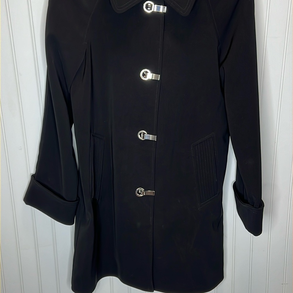 - Michael Michael Kors Black Trench Coat Size XS - Picture 3 of 16